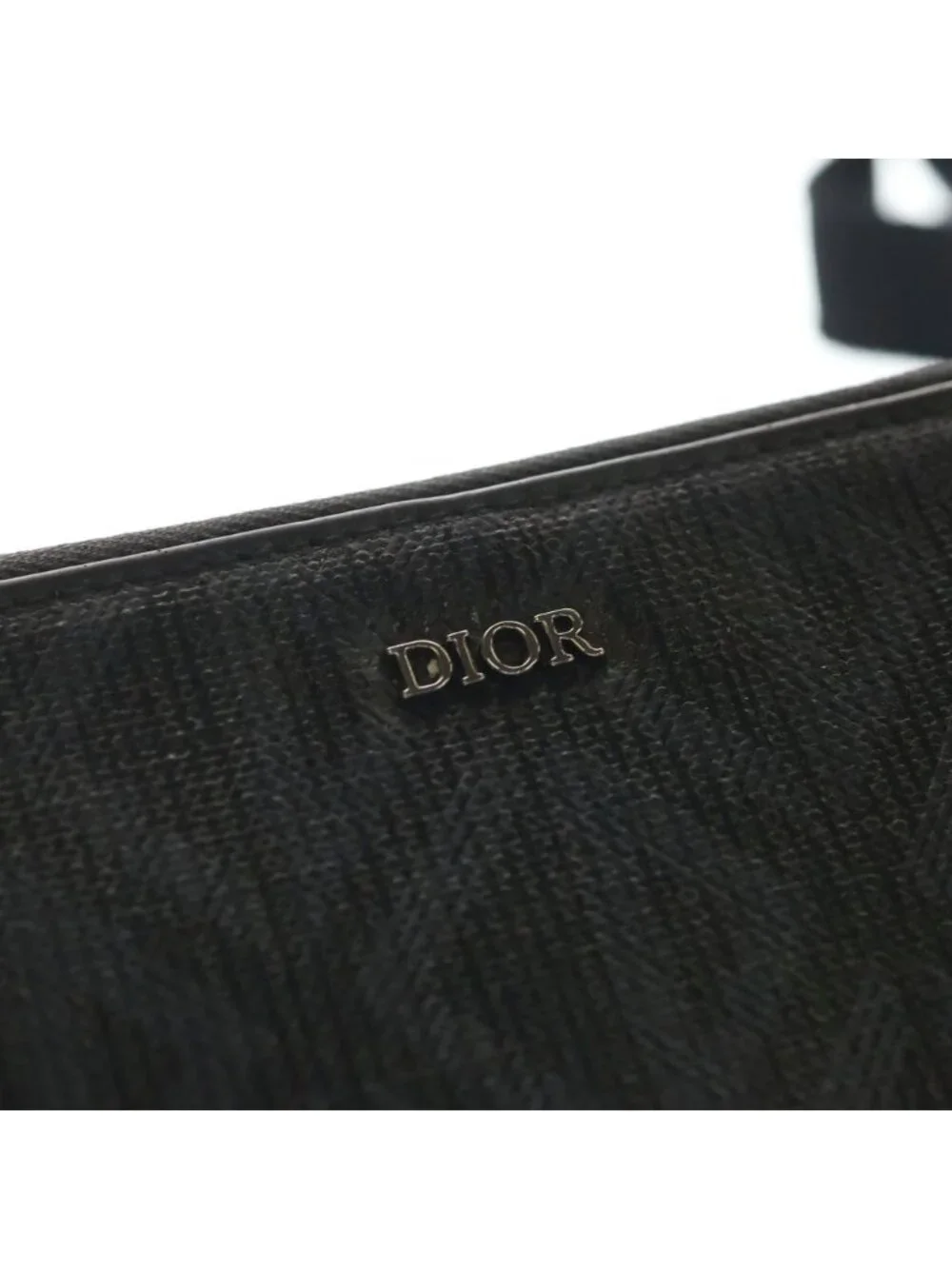 Dior Messenger Back Shoulder CD Diamond Leather Black